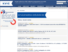 Tablet Screenshot of kvic.cz